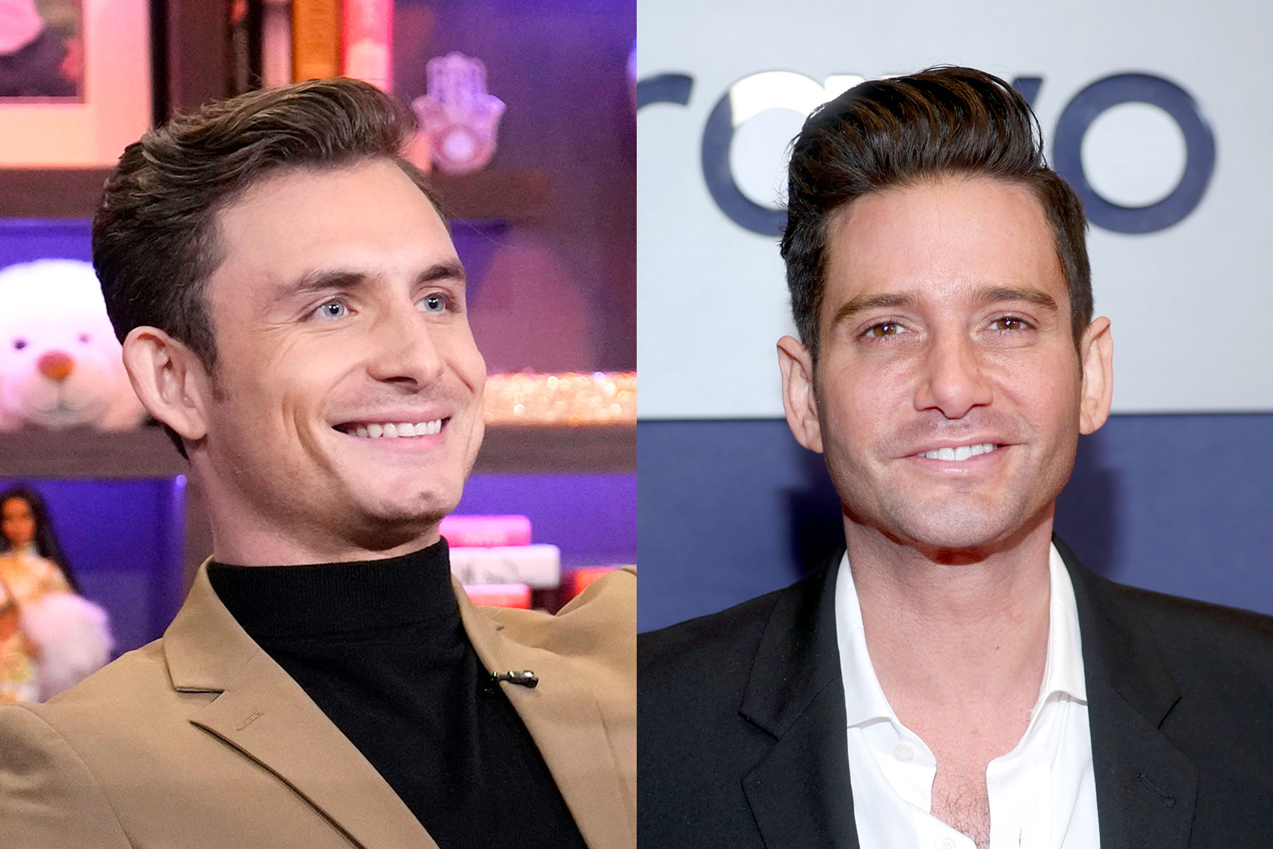 Split of James Kennedy at WWHL and Josh Flagg at Bravocon