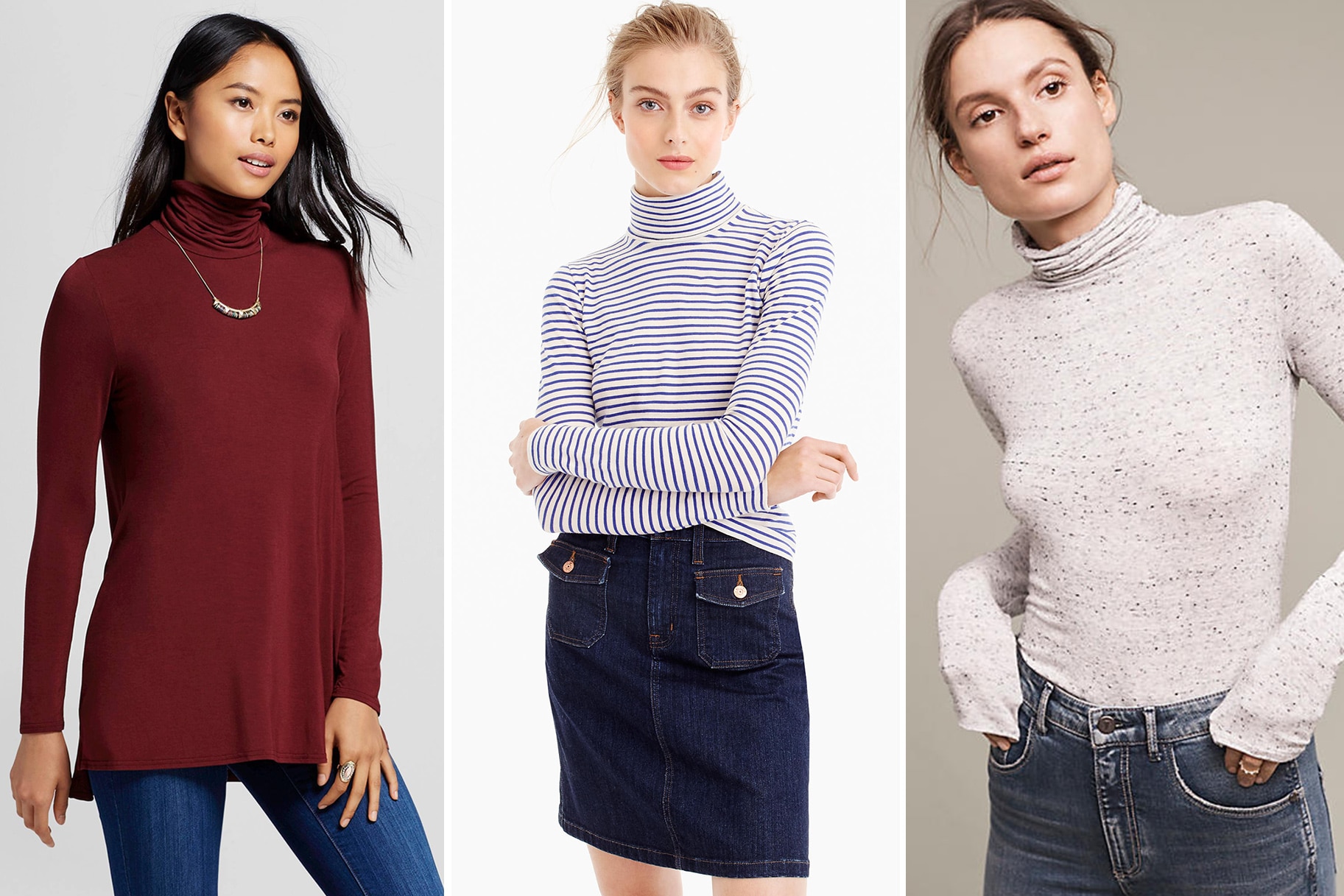 Thin Turtlenecks That are Flattering | The Daily Dish