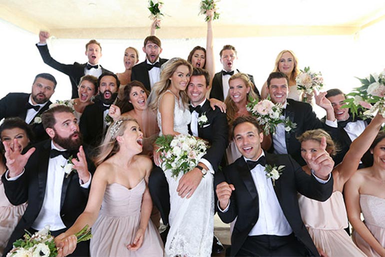 Lauren Conrad serves as bridesmaid at pal's Cali wedding