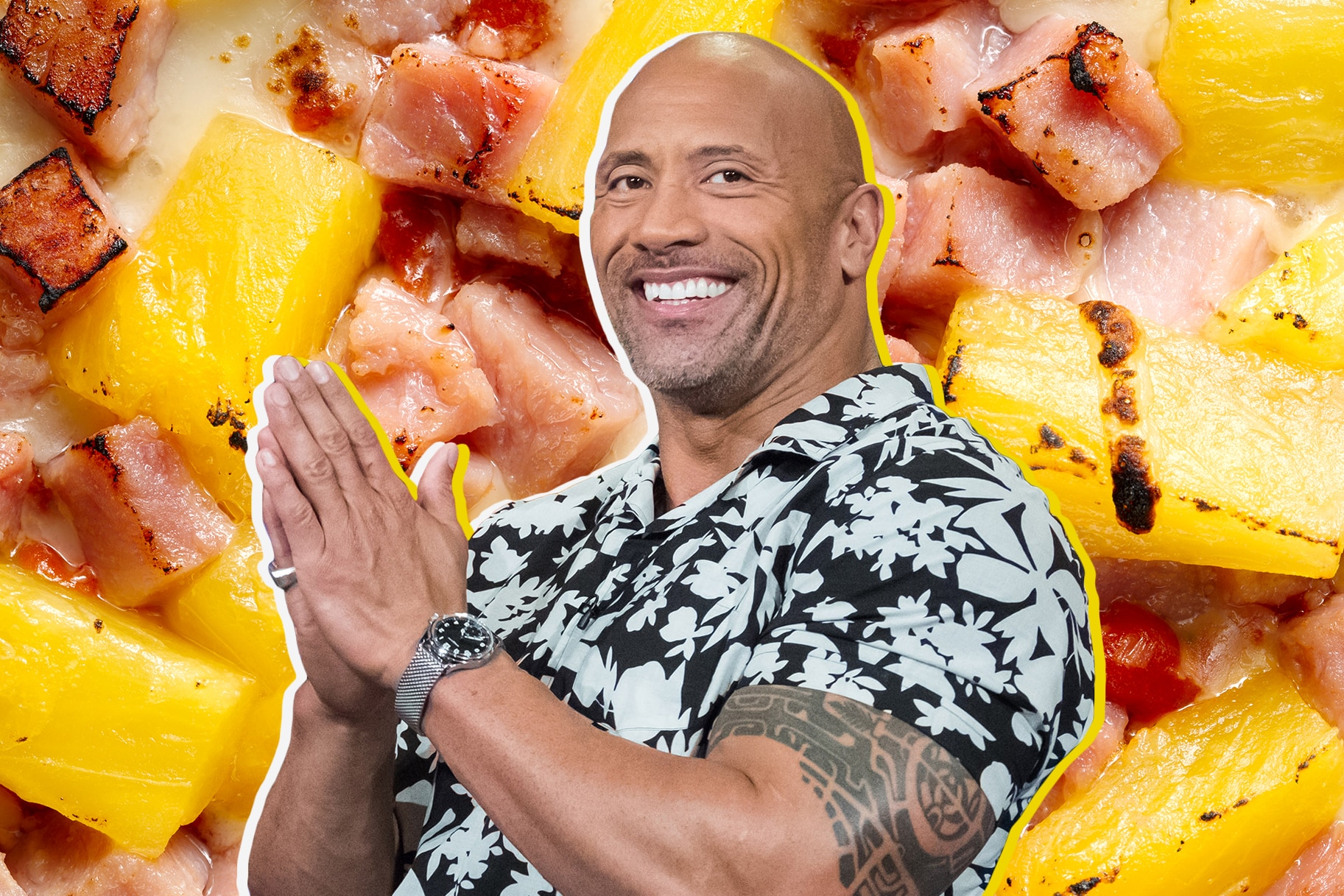 Dwayne Johnson The Rock" Instagram: Loves Pineapple Pizza 