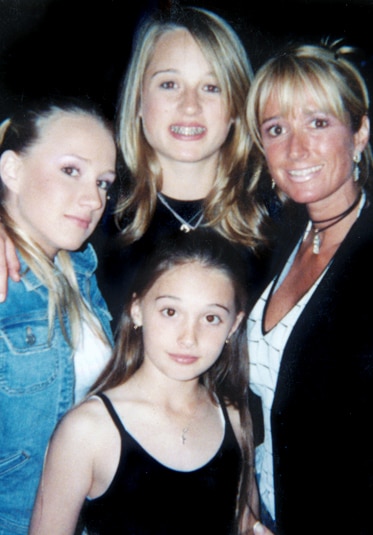 Kim Richards with her three daughters.