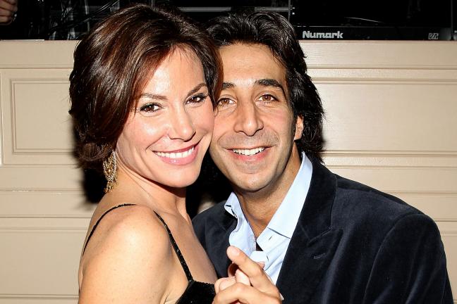 Luann De Lesseps and Jacques Azoulay pose together for a photo