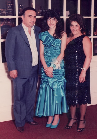 Teresa Giudice and her parents at a formal party together