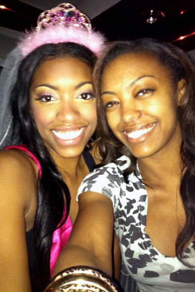 Porsha Williams on her bachelorette party with her sister Lauren Williams.