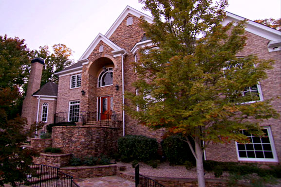 The exterior of Kandi Burruss' home on the Real Housewives Of Atlanta Season 5