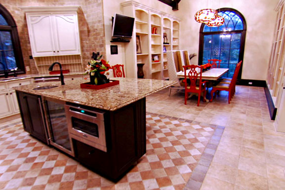 Kandi Burruss' kitchen on the Real Housewives Of Atlanta Season 5