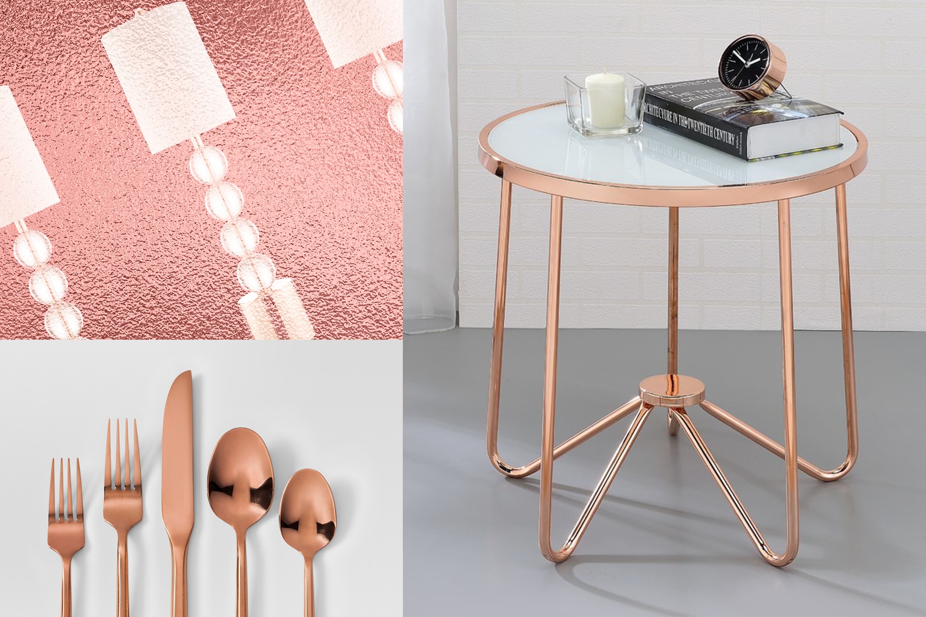 Rose Gold Home Decor: Accents, Furniture, Accessories, Housewares ...