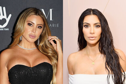 Split of Larsa Pippen at the Casino Royale fundraiser in Miami, and Kim Kardashian at the Launch of KKW Beauty in LA.