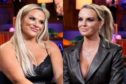 Split of Heather Gay and Whitney Rose at WWHL.
