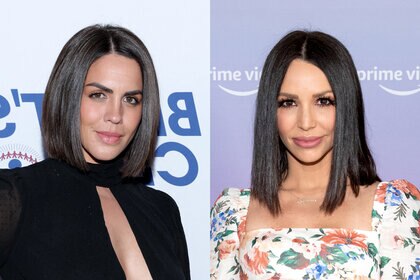 Split image of Katie Maloney  and Scheana Marie