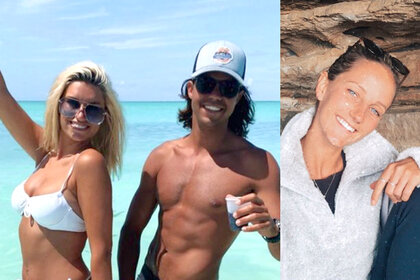 Split image of Leigh Ann Smith,  Ben Willoughby and Camille Lamb of below deck