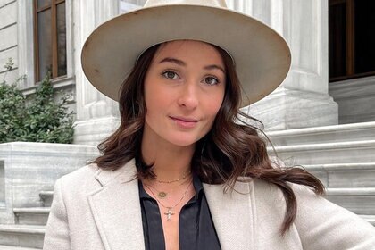 An Instagram photo of Anastasia Surmava wearing a hat