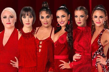 Split image of the Dancing Queens Season 1 Cast