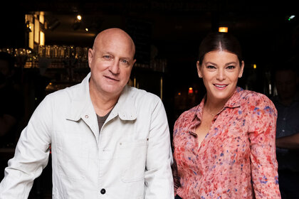 Gail Simmons and Tom Colicchio of Top Chef.