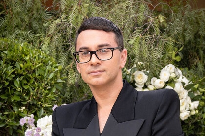 Christian Siriano at a red carpet event.