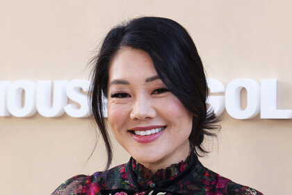 Crystal Kung Minkoff at a red carpet event.