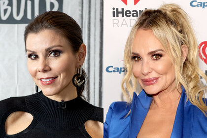 Split image of Heather Dubrow and Taylor Armstrong