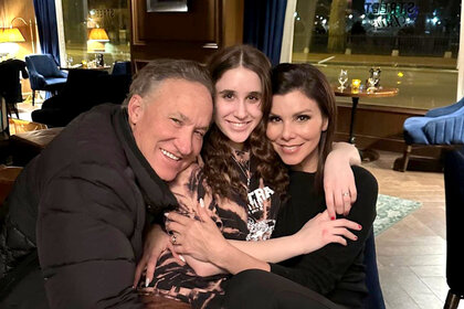 Heather Dubrow , Max Dubrow, and Terry Dubrow pose for a photo together.