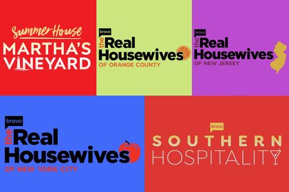 Logos for Summer House Martha's Vineyard, RHOC, RHONJ, RHONY and Southern Hospitality