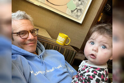 Andy Cohen and his daughter Lucy Cohen having a cozy moment at home.
