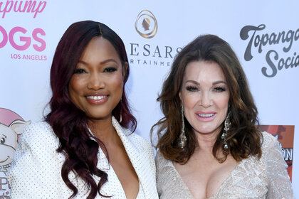 Garcelle Beauvais and Lisa Vanderpump together on the arrivals carpet for 5th Annual Vanderpump Dog Foundation Gala .