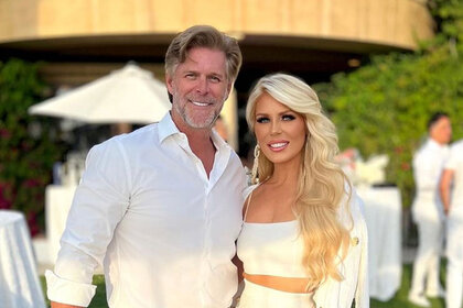 Gretchen Rossi and Slade Smiley together at a friends party.