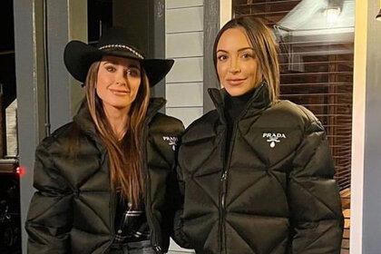 Kyle Richards and her daughter Farrah Aldjufrie on vacation together in Aspen, Colorado.