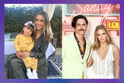 Split of Scheana Shay with her daughter Summer Moon and Tom Sandoval with Ariana Madix at Schwartz and Sandy's