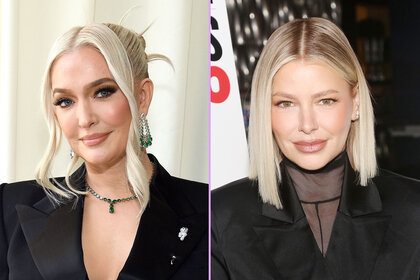 Split of Erika Jayne at an Elton John party, and Ariana Madix at the photocall for Chicago the play.