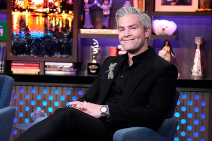 Ryan Serhant sits as a guest on Watch What Happens Live