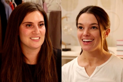 Split of Miriam Mathis and Ally Lewber during an interview for Vanderpump Rules