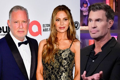 Paul Kemsley with Dorit Kemsley at Elton John's Oscar viewing party and Jeff Lewis at WWHL
