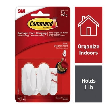 Command™ Small Designer Hooks (3 pack)
