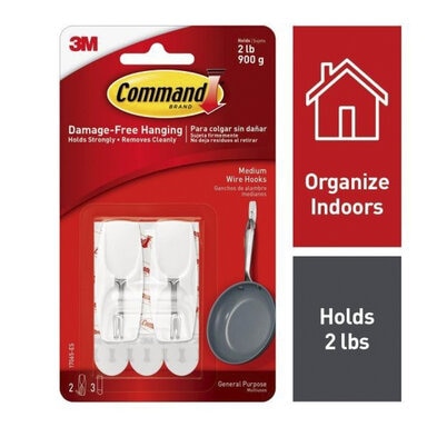 Command™ Medium Wire Hooks (4 pack)