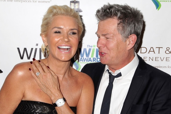 David Foster and his wife Yolanda Foster arrive at The Annual Women's Image Awards