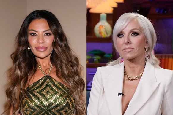 Split of Dolores Catania at Bravocon 2024 and Margaret Josephs at WWHL