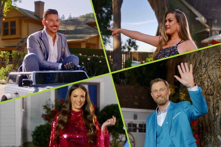 Split of Jax Taylor, Brittany Cartwright, Kristen Doute, and Luke Broderick on the supertease for the TV show,The Valley