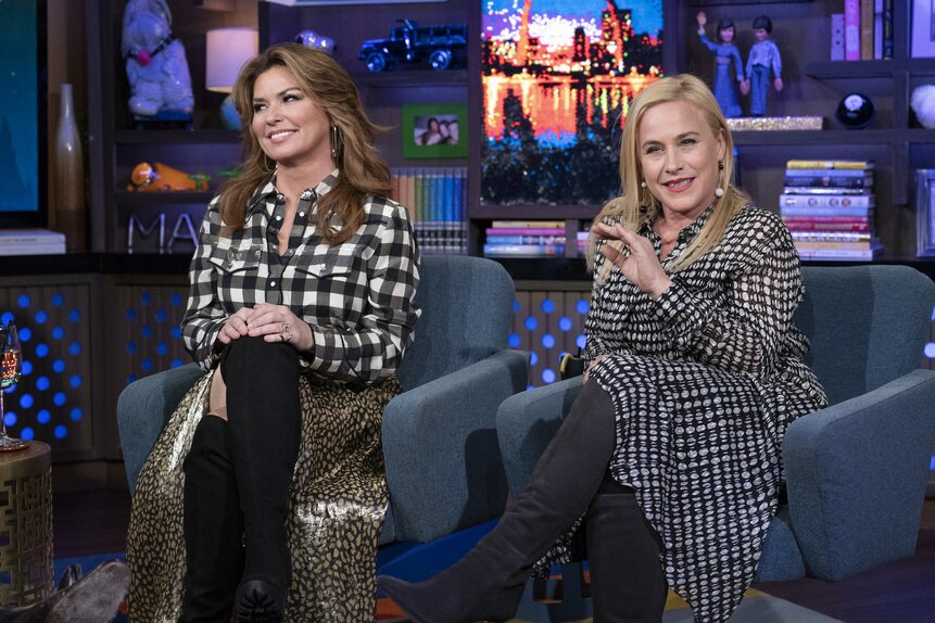 Shania Twain & Patricia Arquette | Watch What Happens Live with Andy ...