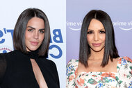 Split image of Katie Maloney and Scheana Marie