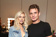 Lala Kent and James Kennedy backstage at 2022 Bravocon