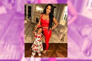 Porsha Williams and her daughter Pilar Jhena pose for a photo together.