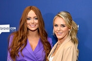 Kathryn Dennis and Olivia Flowers together at the 2022 Bravocon red carpet.