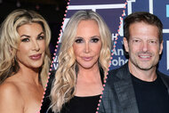Split of Alexis Bellino at Bravocon 2023 and Shannon Beador and John Janssen at Watch What Happens Live.