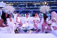 The Real Housewives of Beverly Hills cast at Kyle Richard's White Party at SoFi stadium in Inglewood, CA.