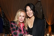 Kathy Hilton and Crystal Minkoff together at Instagram's "Chaos Dinner"