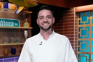 George Pagonis as the bartender at WWHL