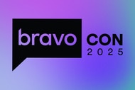 BravoCon 2025 logo in black on a purple pink and blue gradient background