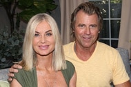 Eileen Davidson and her husband Vince Van Patten visit Hallmark Channel's "Home & Family" at Universal Studios Hollywood