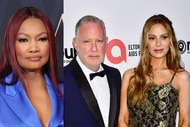 Split of Garcelle Beauvais at the 2024 Astra TV Awards and Dorit Kemsley with Paul Kemsley at the Elton John Oscars viewing party