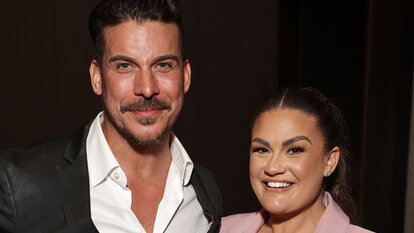Jax Taylor and Brittany Cartwright pose together at BravoCon 2023.